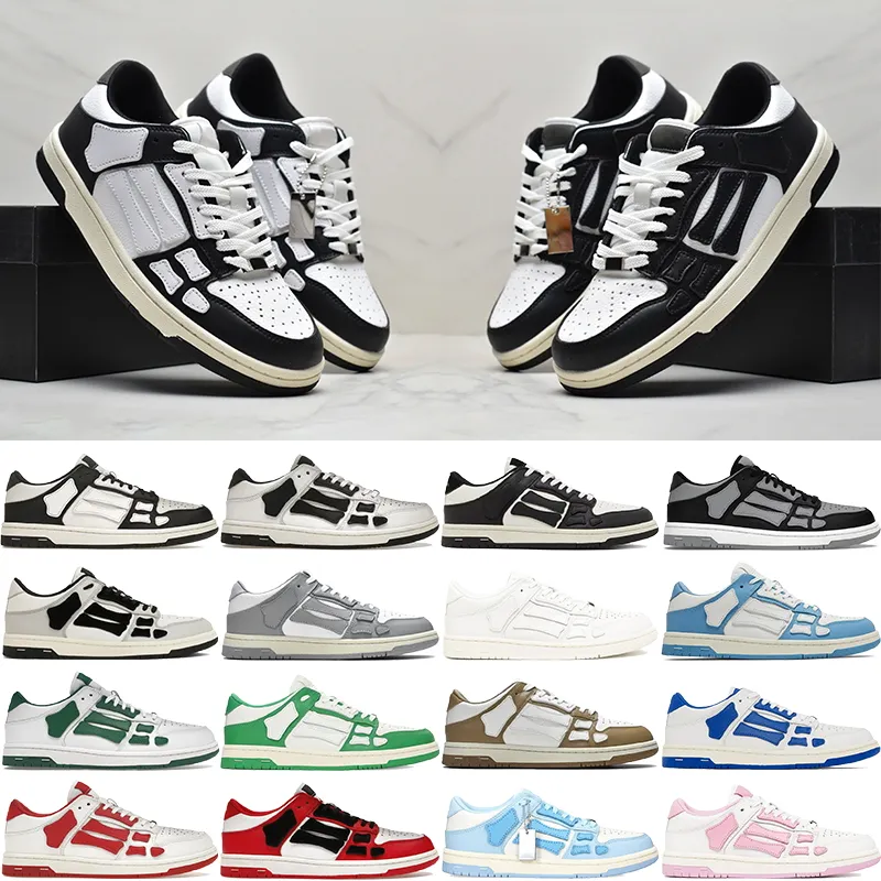 Designer lässige Schuhe für Männer Frauen Skelettknochen Runner Top Top Low Skeleton Sneakers Modemarke Leinwand Leder Sneaker Outdoor Sports Frauen Herren Trainer