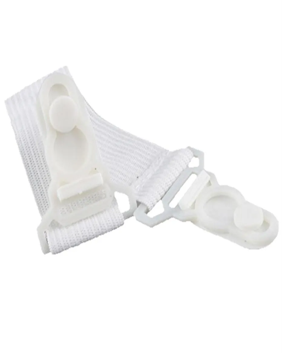 Einbauten Bettlaken Matratze Grippers Hosenträger elastischer Strumpfband Befestigungshalter Clips Straps Gummi -Knopf Hook White220z8656306