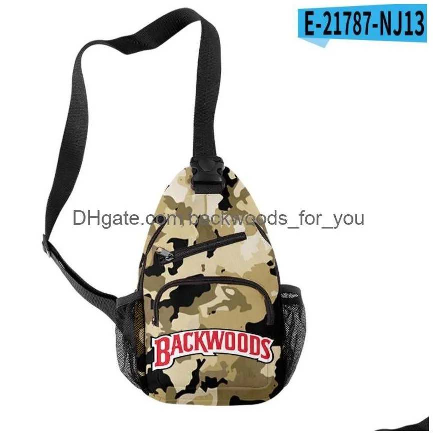 Bolsas ao ar livre backwoods shoders backpack backpack charuto durável alça macia à prova de cheiro de shoder várias cores para escolher jlqg gota del dhzor