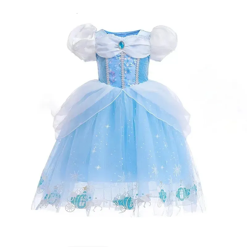 Cute Baby Girls Dress Princess Costume Cinderella Ball Gown Puff Sleeve  Tutu for Ages 4-12 from Dhgate Girl's Dresses - price 43.24