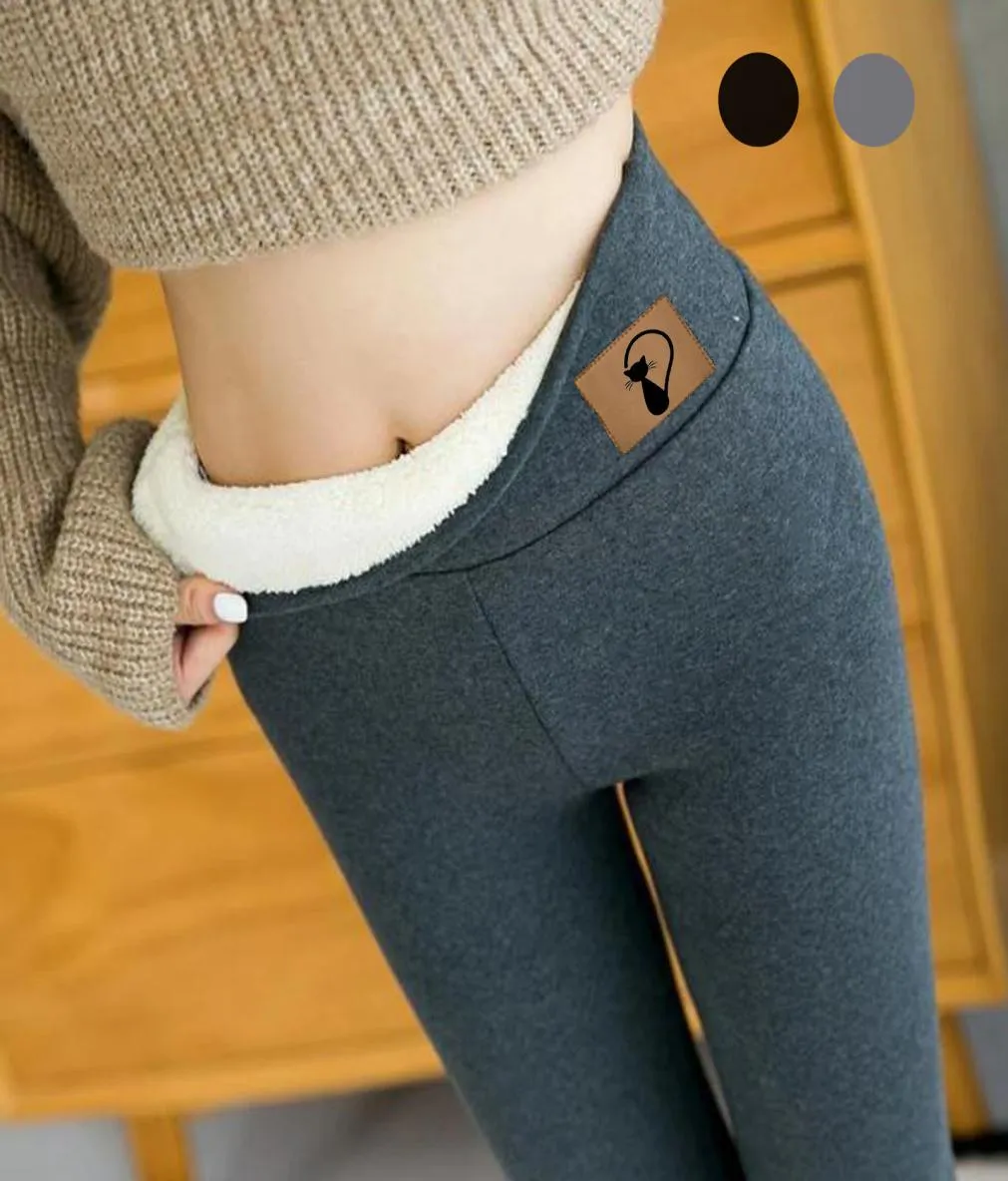 Dickere thermische Samt -Fitness -Leggings Frauen plus Größe lässige gedruckte Damen hohe Taille auf warmes Vlies ausgekleidetes Leggins Mujer3895279