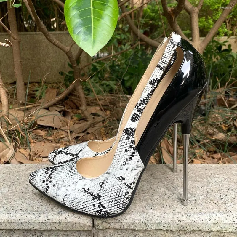 White snakeskin pumps online