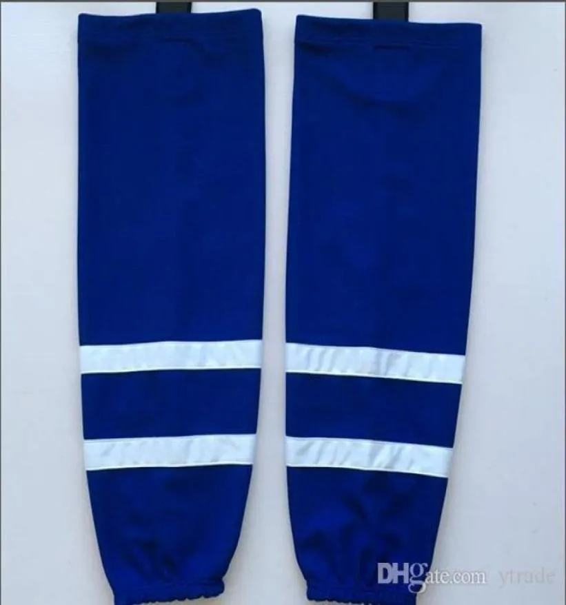 Новые носки для хоккейных носков с хоккейными носками голубые мужчины молодежные детские детские носки хоккейные оборудование7032566