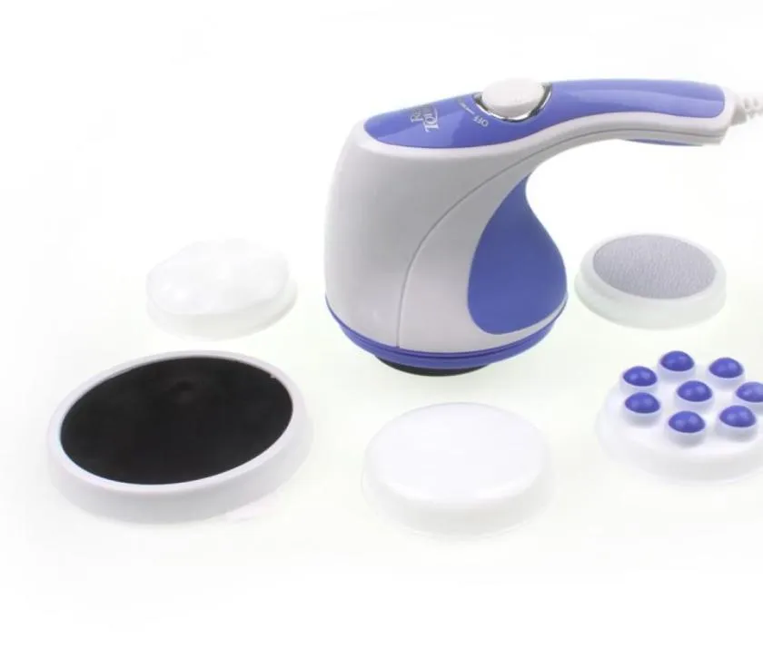 Massager per il corpo pieno con 5 teste rilassano tono di spin nuovo dimagring body massaggio corpo peso riduzione dell'apparato7614002