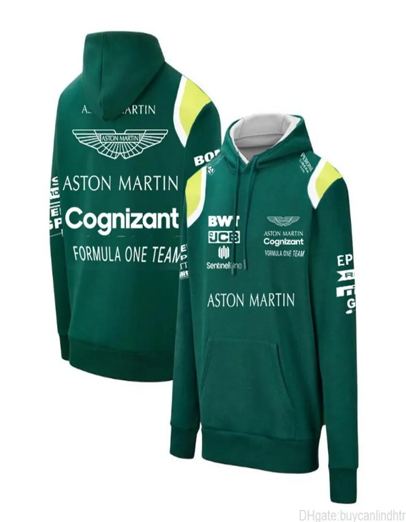 F1 Aston Martin Team Hoodie Fórmula 1 Homens e Mulheres Amantes Esportivos Extreme Jaqueta de Moda Casual Summer KX5E2850509