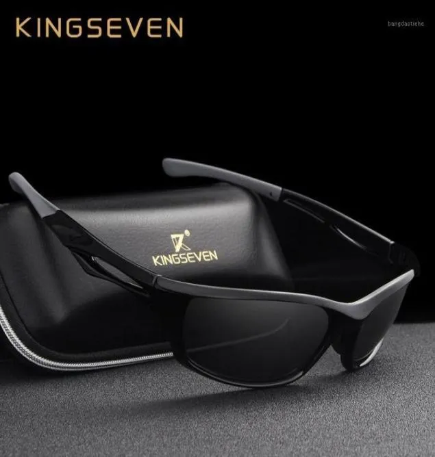 Solglasögon Kingseven män som kör polariserade nattvisionsglasögon Sun Glasess Brand Designer2363221