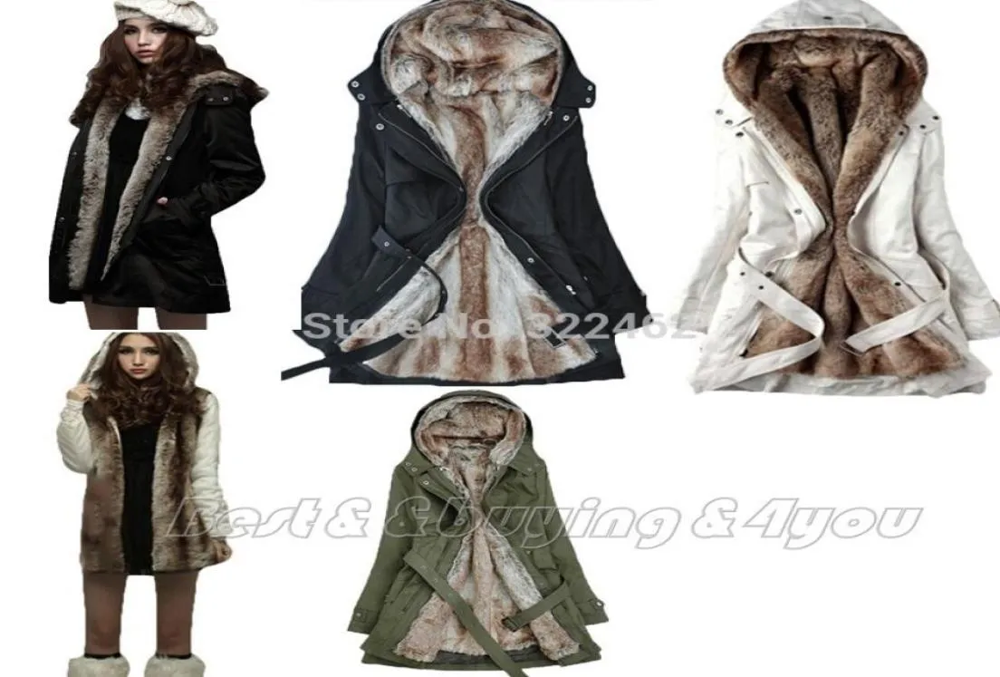 Vollebau Pelz Hoodies Ladies Winter warme lange Manteljacke Kleidung Fabrik Ganzes Sxxxl auf 4687328