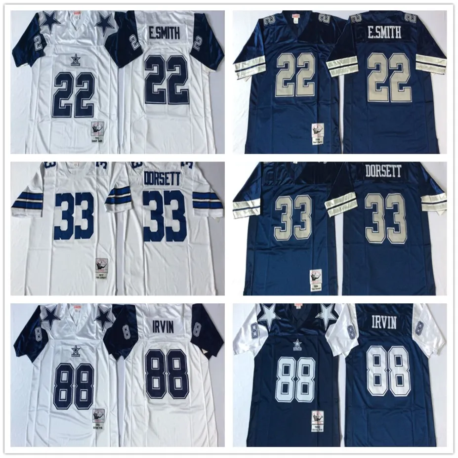 NCAA 75th Vintage Football 54 Randy White Maglie 22 Emmitt Smith 33 Tony Dorsett 88 Nichael Irvin 267S