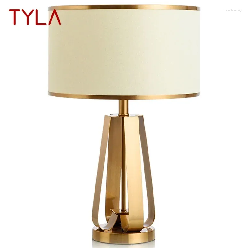 Tischlampen Tyla Modernes Krankenbett Luxus Design Goldenes Schreibtisch Lichter Home E27 Dekorativ für Foyer Wohnzimmer Büro Schlafzimmer