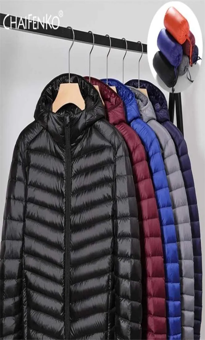 Men039s Hiver Light Packable Down Veste Men Automne Fashion Slim Hooded Coat plus taille Casual Brand S 2111194707154