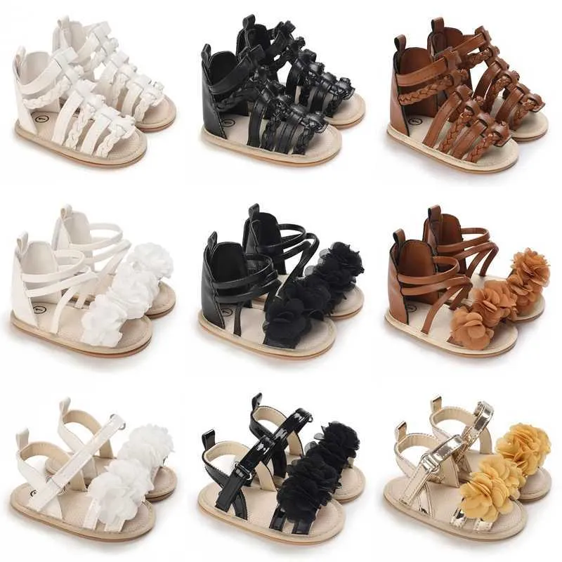 Premiers marcheurs bébé chaussures bébé enfants sandales estivales semelles en caoutchouc souple non glissement h240504