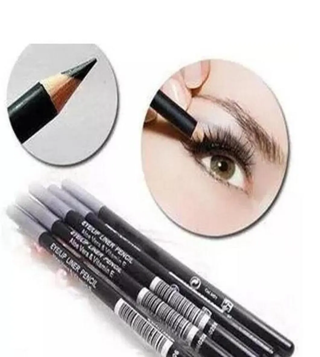 Hochwertige neueste Marken -Makeup Eyeliner Bleistift Schwarz und Braun Mix Colors 12pcs1628045