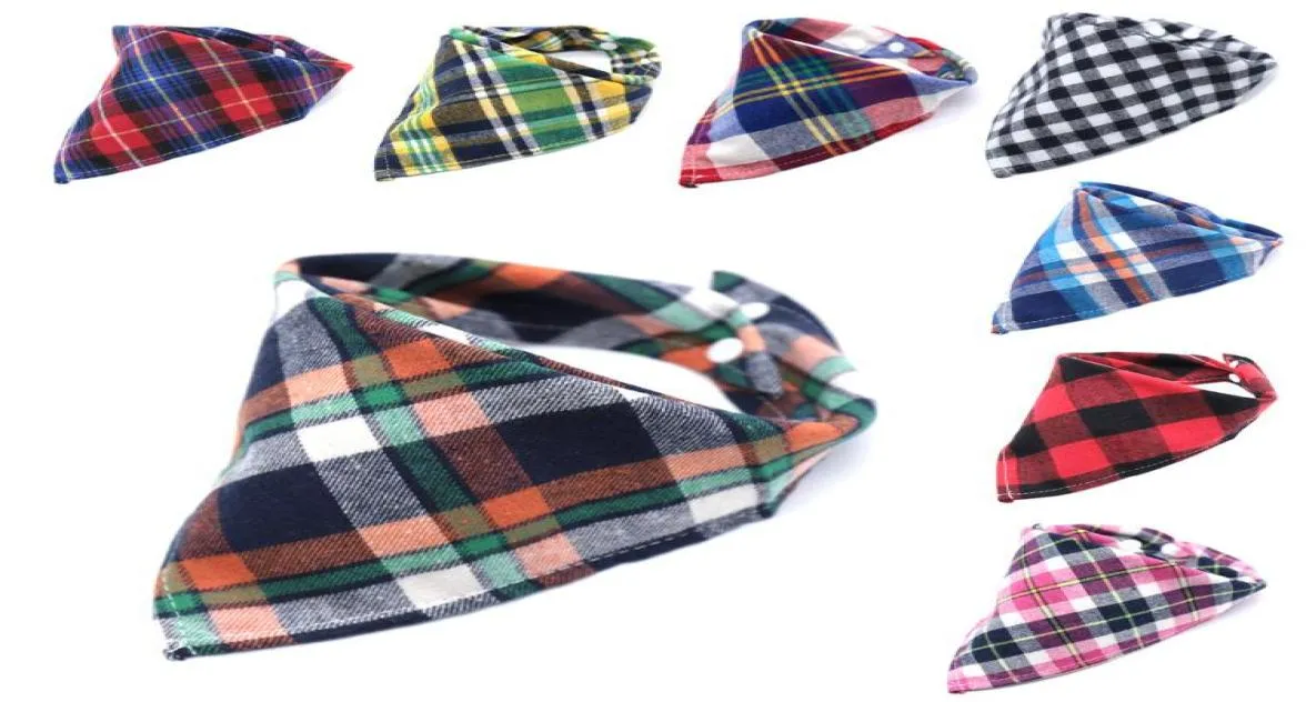 Dog Apparel 60 X Pet Grooming Product Classic Plaid Pupp Bandana Регулируемая бабочка для бабочки кошачья треугольная повязка 8733479