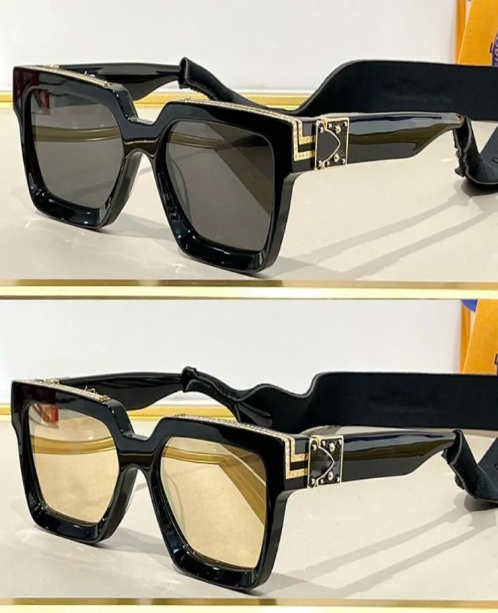 Lunettes de soleil pour hommes 96006 Millionaires Sun Glasses Classic Limited Edition Modèle Inscription profondément gravée et imprimerie de lettres S3088386