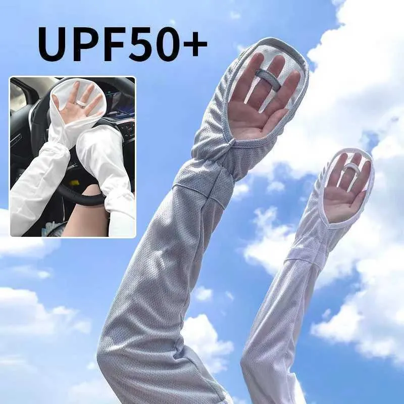Manches à manches Soules de bras 1 paire de manches de bras de protection solaire pour femmes Gants de glace UV d'été pour femmes