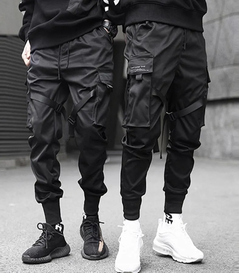 Aelfric Eden Linten Hip Hop Cargo Pants Men Black Pocket Streetwear Harajuku Techwear broek broek Harem Joggers Sweatpants 2016878166