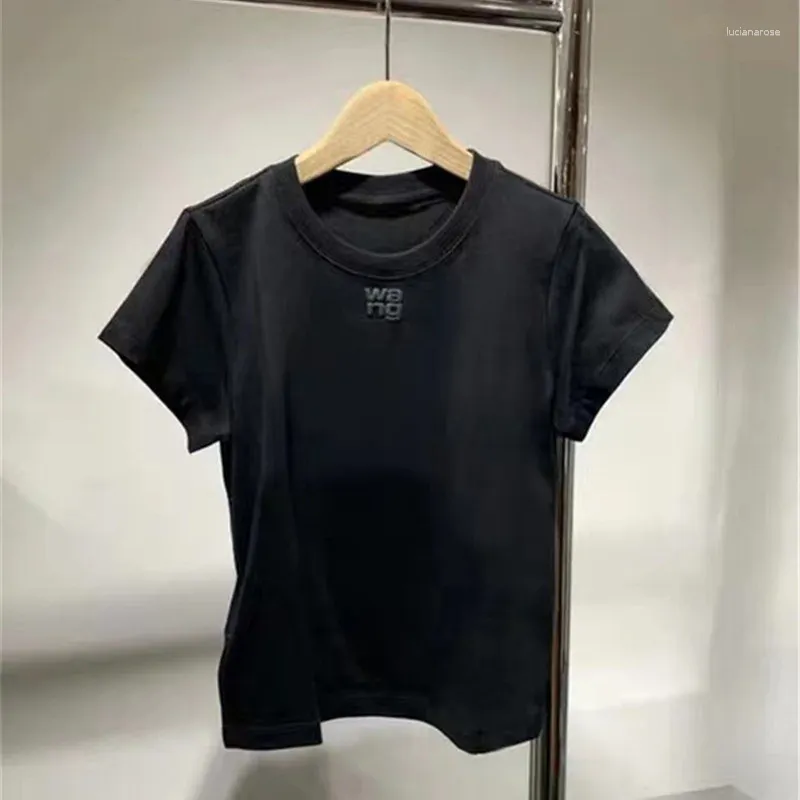 Men's Suits Fashion Simple Letter Print Pure Cotton T-shirt Women 2024 Summer O-Neck Short-Sleeve Tshirt Top Lady All-Matching Slim Fit Tees
