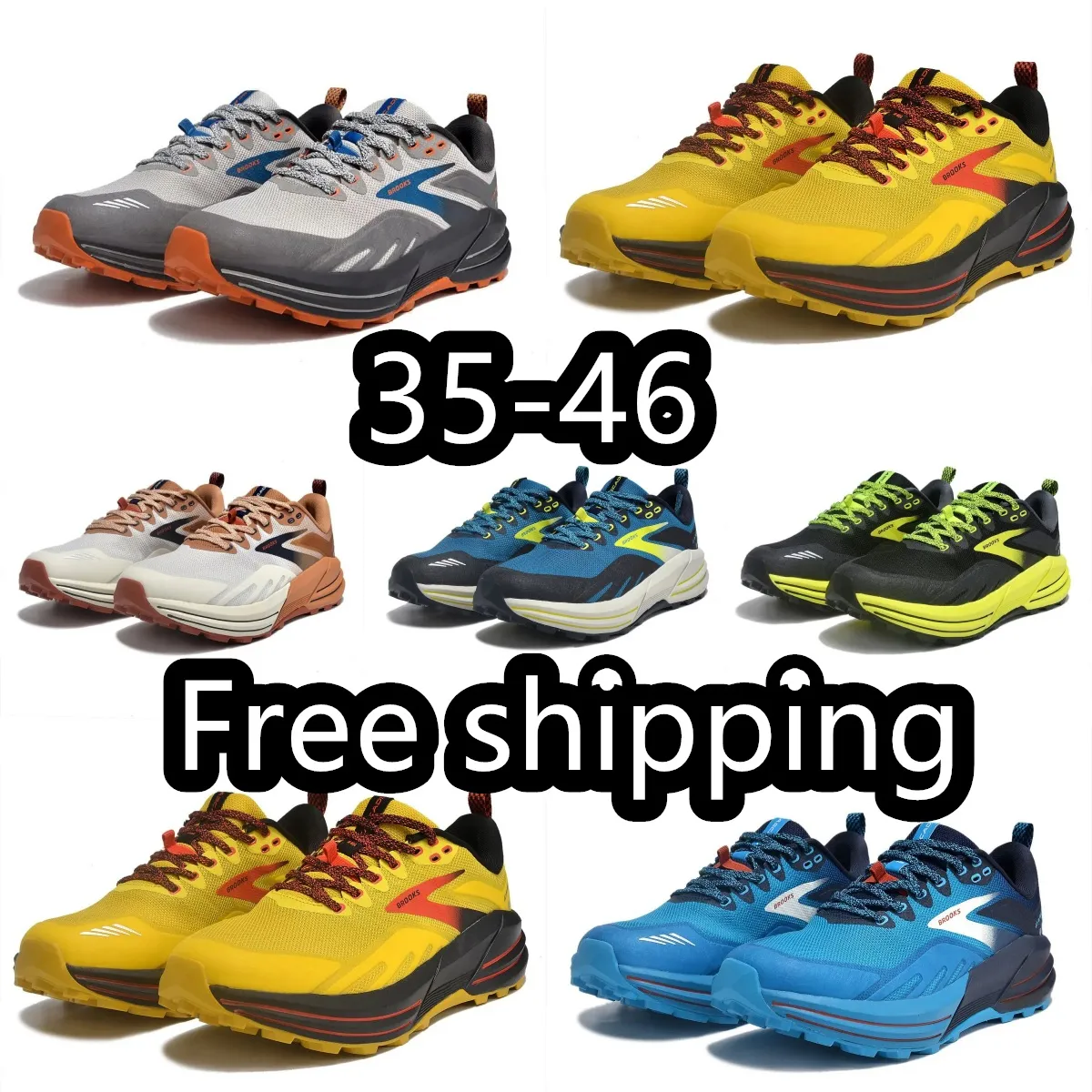 Chaussures de designer Brooks Chaussures de course Men Femmes fantômes Triple Triple Blanc Grey Trainers orange Glycerine