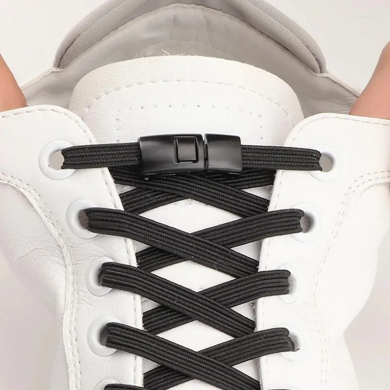 أجزاء الأحذية المتقاطعة مشبك أربطة الحذاء بدون روابط رياضية متينة من المطاط أربطة المرونة المرن الأحذية الرياضية