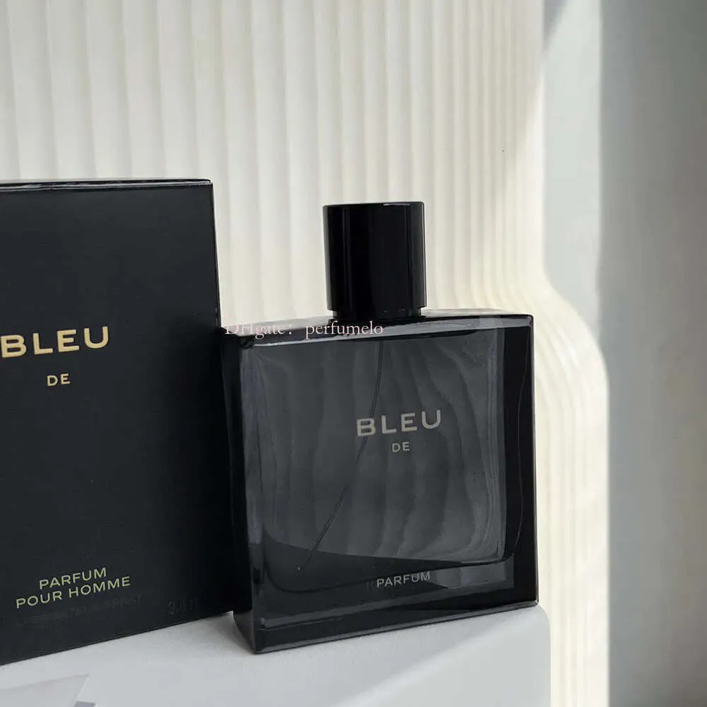 Gratis verzending naar de VS in 3-7 dagen Keulen Original1: 1 bleu 100ml mannen sexy mannen parfums spray langdurige mannelijke anti-transpirant parfumes voor mannen 75