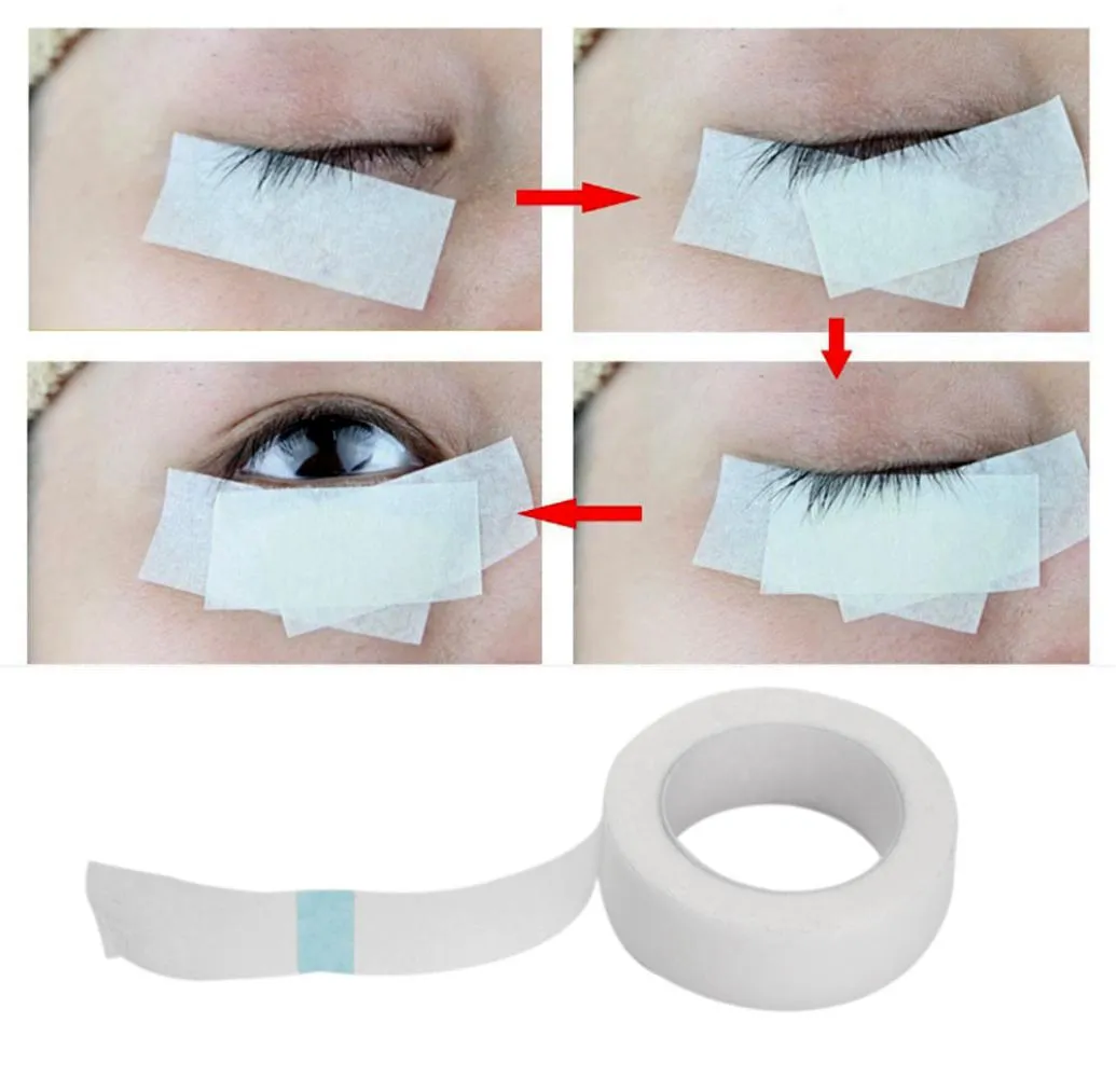 Transplantation Augenpolster weiße Klebebandkissen Augenlider Wimpernverlängerung Lint unter Patches Papier für falsche Lash Patch2174902