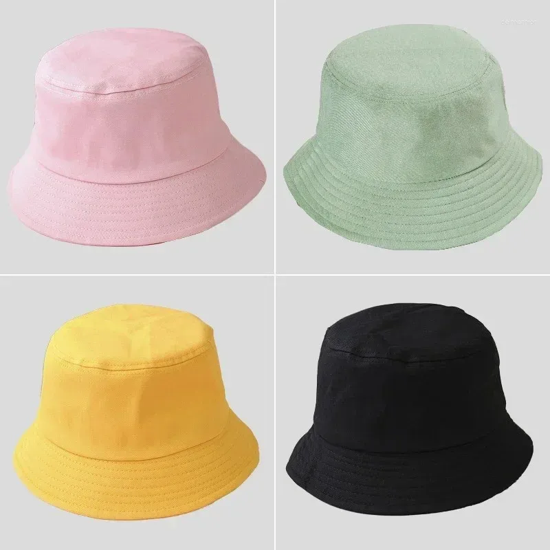 Cappelli larghi Brim Unisex Cotton Secket Summer Pieglia pieghevole Panama Hat Panama Colore Solido Hip Hop Beach UV Protection Fisherman