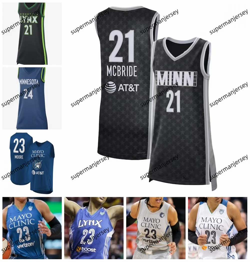 2024 Women Basketball Minnesotas Lynx Jersey Alissa Pili Kiki Jefferson Sika Kone Napheesa Collier Kayla McBride Diamond Miller Dorka Juhasz Carleton