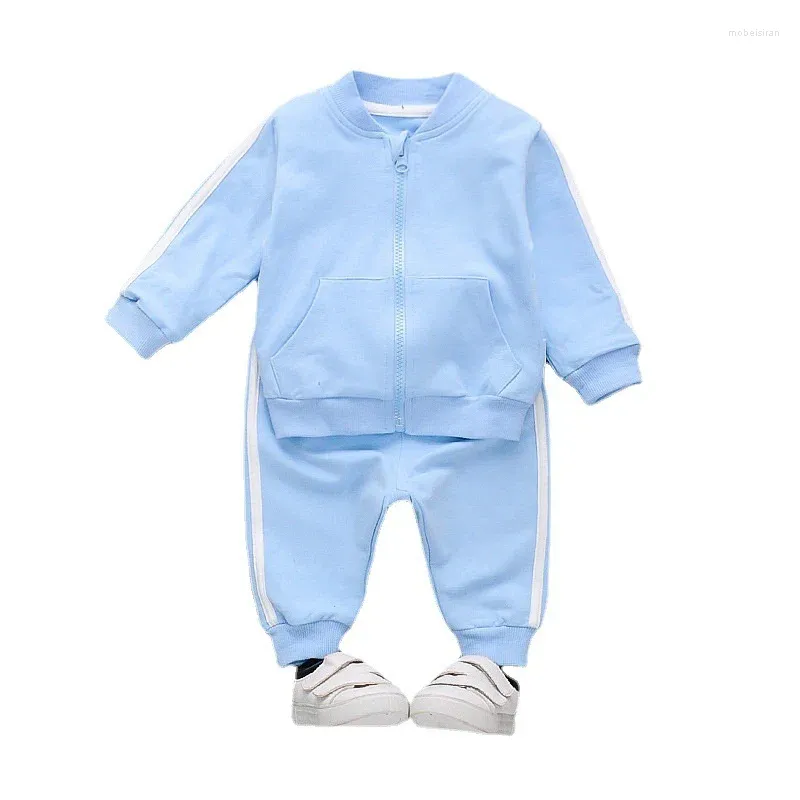 Kleidungssets Frühling Herbst Baby Girls Kleidung Kinder Jungen Freizeitjacke Hose 2pcs/Sets Kleinkindkostüm Säugling Outfits Kinder Trailsuiten