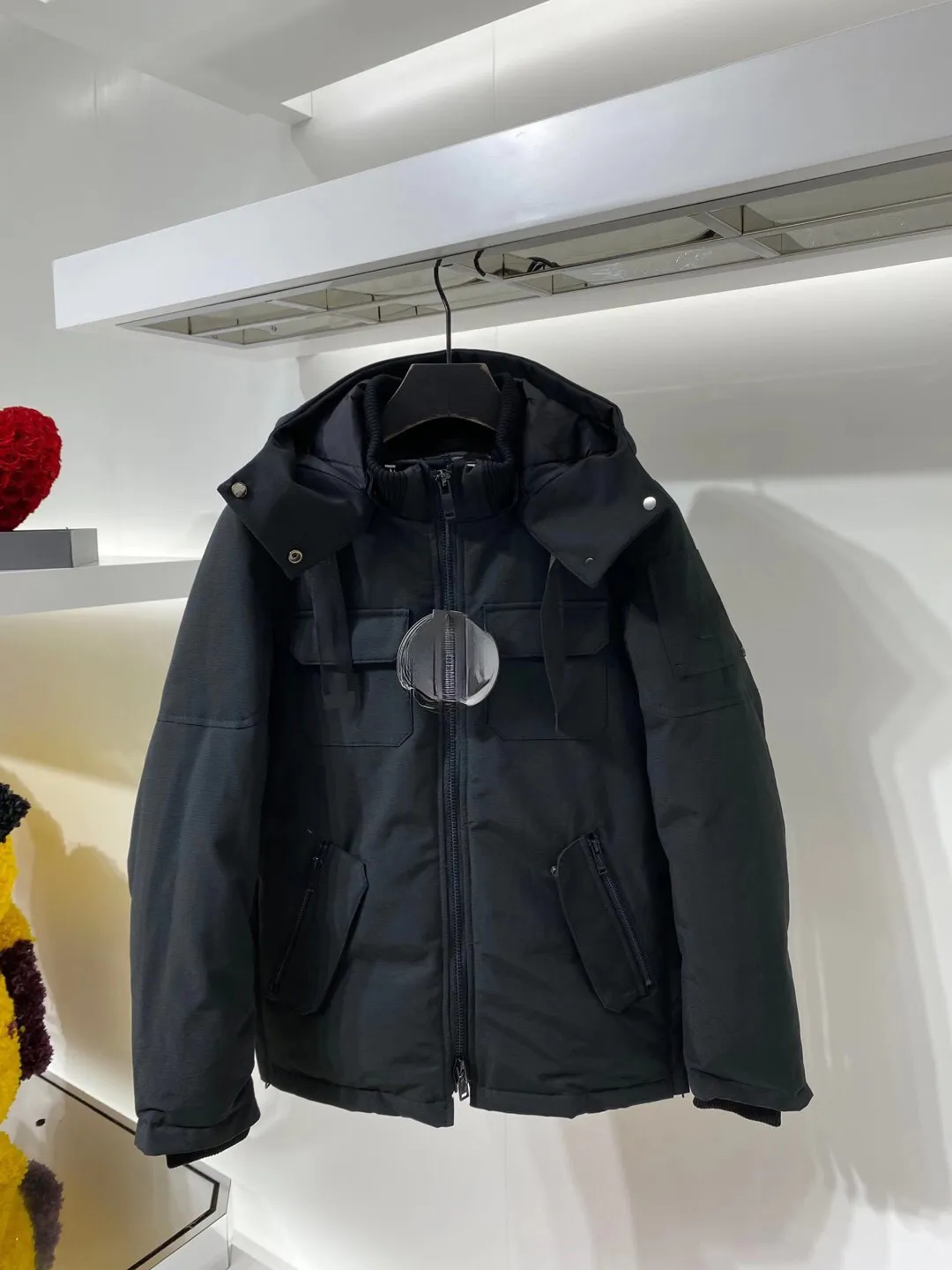 Ne Designer Mens Winter Down Jacket Parkas Salzman Luxury Man Hooded Puffer Cropped Puffer Jacket Arctic Silver Fox Fur Collar