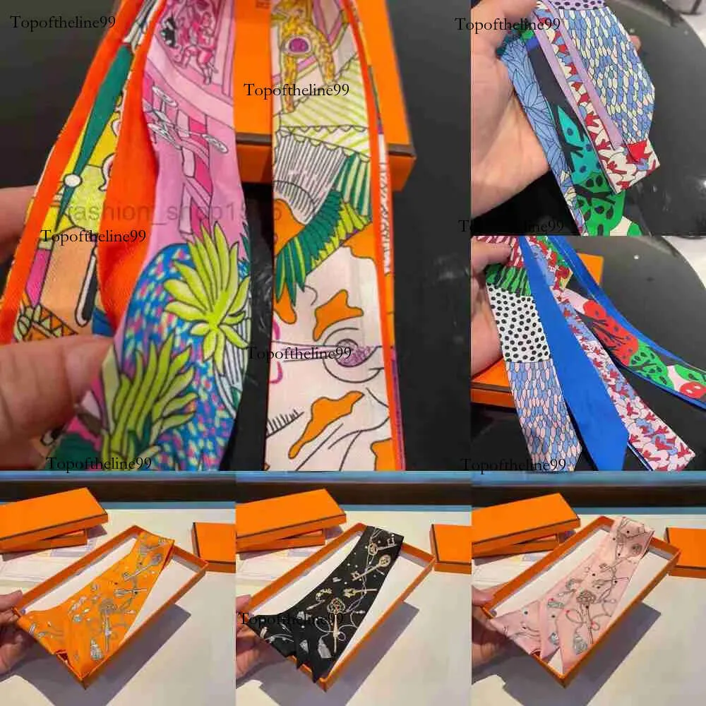 Twilly Tie Odyssey Women Man Designer 2023 Ties Fashion Mesdames With Pattern Letters Neckwear Silk Color Edition Original