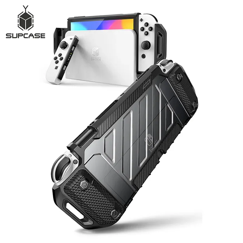 Tops Supcase Dockable Case لـ Nintendo Switch OLED (2021) UB Pro Red Detection Case متوافق مع Nintendo Switch Console