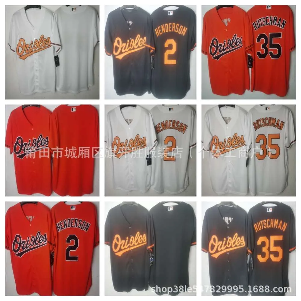 Baseball Jerseys Men's Jackets Jersey Orioles Fan 2 Hendrson 35 Rutschman