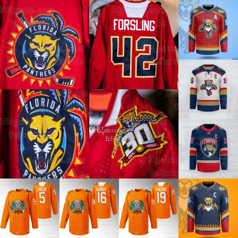 Save Big on Bulk Panthers Jerseys 2024 Vamos Gatos Panthers Jersey  Aleksander Barkov Matt Kiersted Matthew Tkachuk Ryan Lomberg Patric  Hornqvist