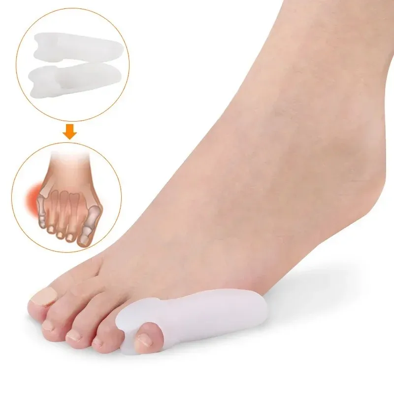 Hammer Toes Separator Gel Silicone Foot Care Tools Thumb Corrector Valgus Protector Orthopedic