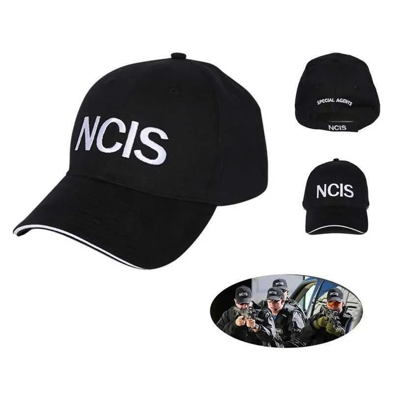 Caps de bola 2021 NCIS Cap bordado Hat Hat Special Hat Hat Naval Serviço de Investigação Criminal Capforma de Baseball Ajustável Cap de Baseball T240429