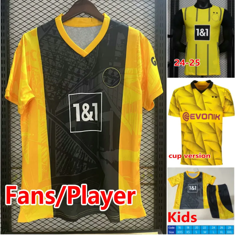 2024 Reyna Sancho Soccer Jerseys Fans Joueurs Reus Adeyemi Fullkrug Haller F.Nmecha Hummels Football Shirt Brandt Malen Camesita de Futo Sabitzer Men Kid Uniforms