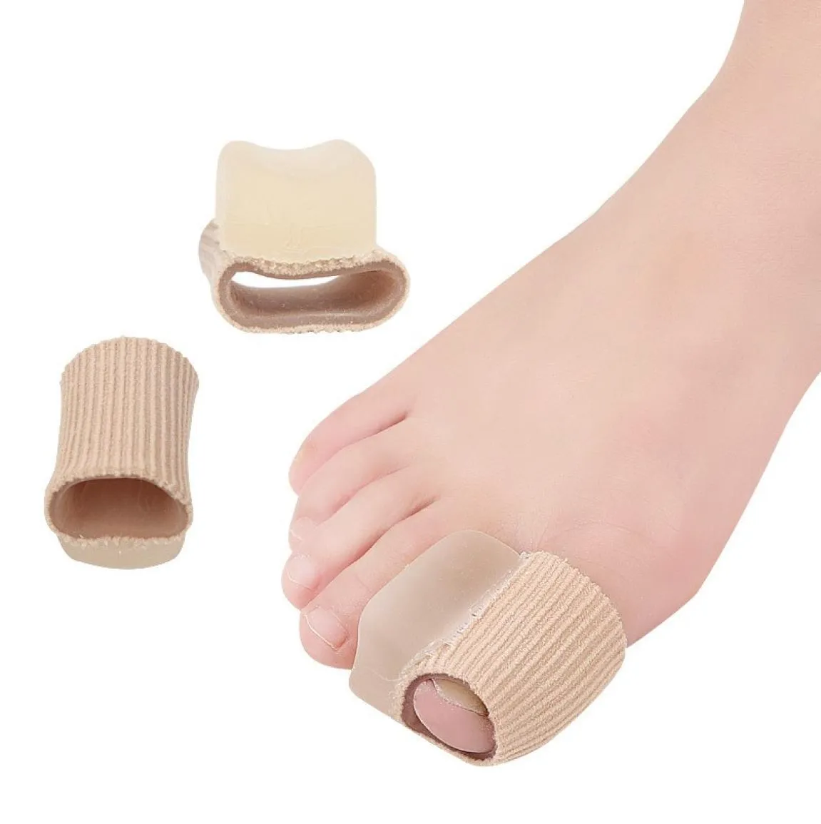1Pair Toes Separator Hallux Valgus Corrector Bone Thumb Adjuster Straightener Bunion Stretchers Protector Massage Foot Care Tool5420438
