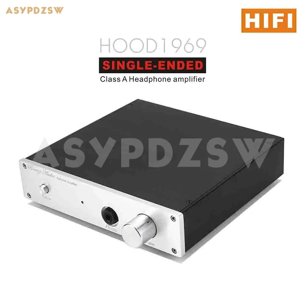 アンプが終了したHifi JLH Hood1969シングルエンドクラスAヘッドフォンアンプシルバーまたはブラック