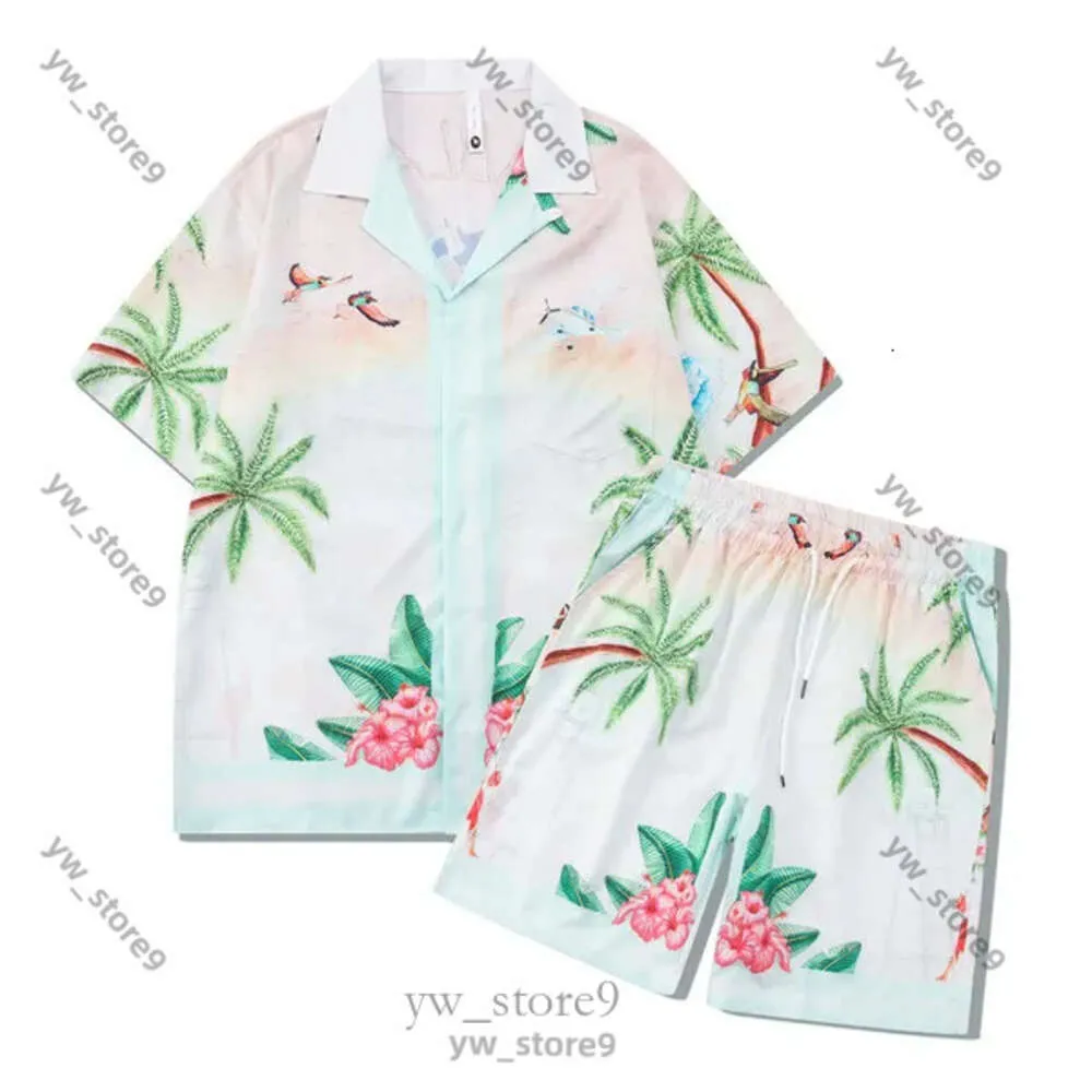 Camisa diseñador Casablancas Short Mens T Shirt and Mesh Shorts Sets Blanca Men Polo camisa diseñadora Graphic Tee Graphic Casablancas Camiseta Tour de verano 2641