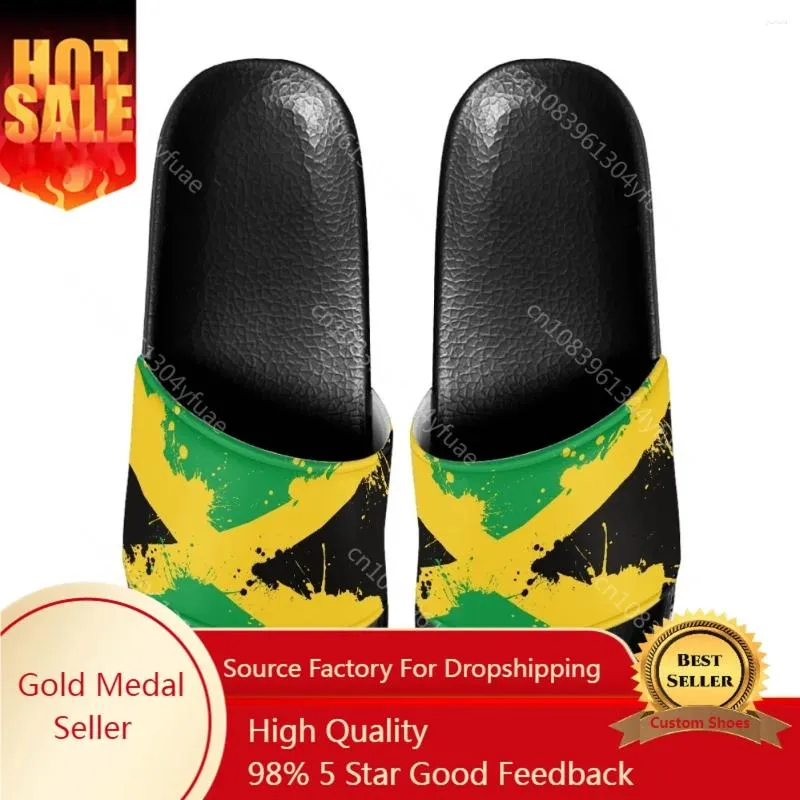 Pantoufles Belidome Jamaican Flag Patché