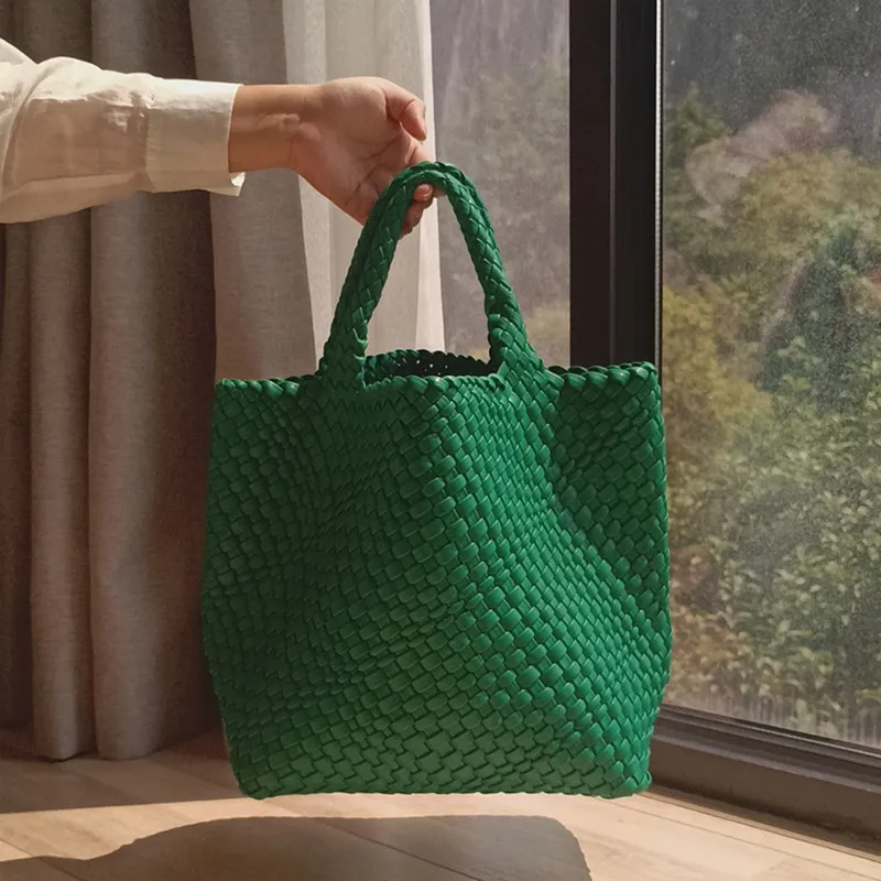 Woven Bag Soft Leather Large Bag Tote Bag Large Capacity Basket Bag Tote Bag From 50 01 DHgate