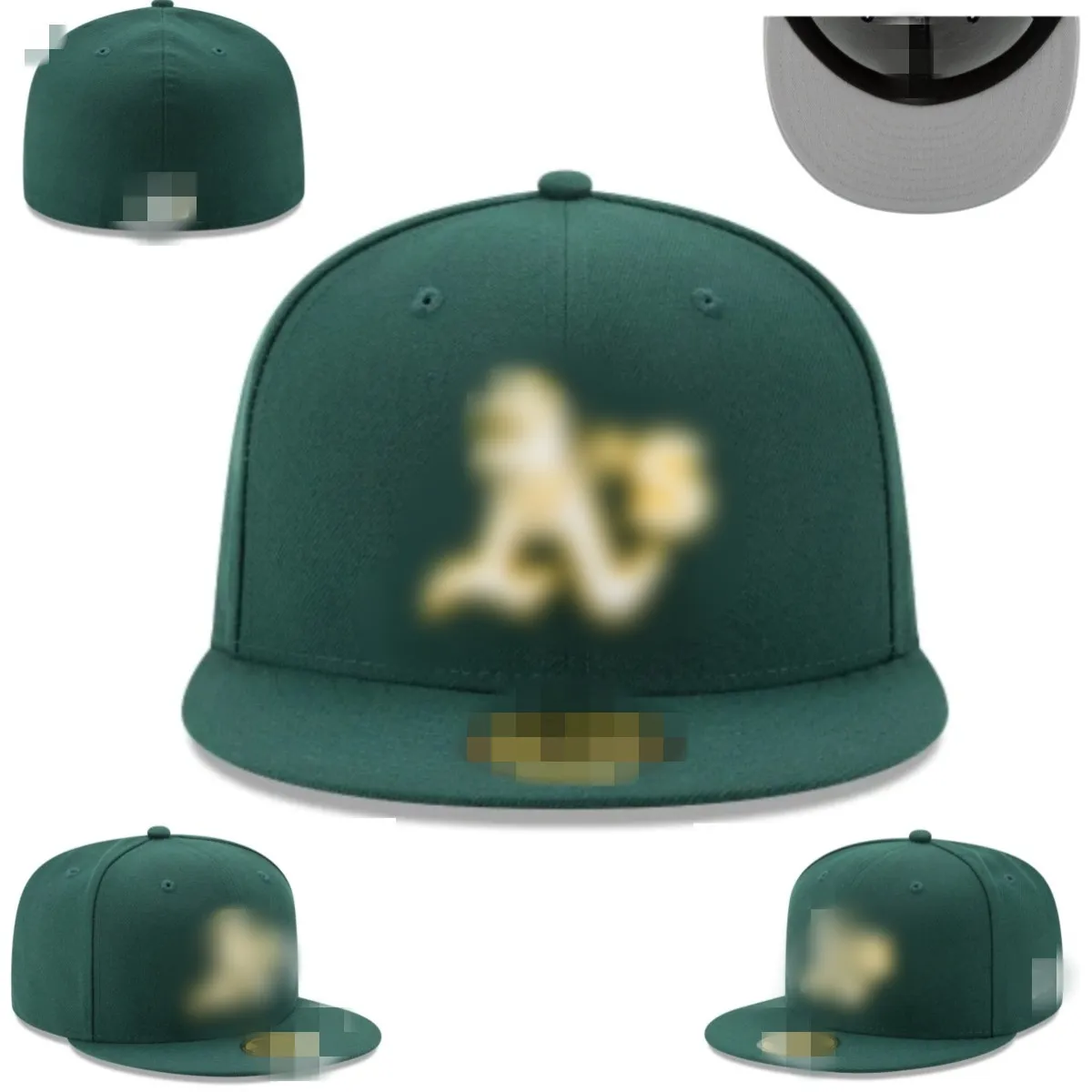 Designer Cubs A's Letter Baseball Caps Brand les plus récents hommes Femmes Gorras Hip Hop Casquette Flat Fitted Hats F2