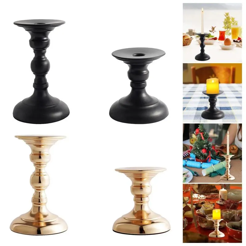 Candle Holders Metal Holder For Pillar Candles Creative Decorative Stand Candlestick Centerpiece Table Candlelight Dinner