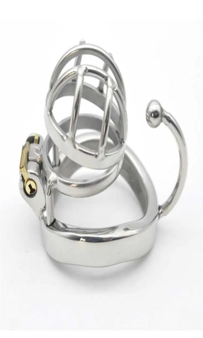 Chaste Bird en acier inoxydable mâle petite cage avec arc de base dispositifs d'anneau de bite anneau pénis anneau adulte toys c273 2103244835924