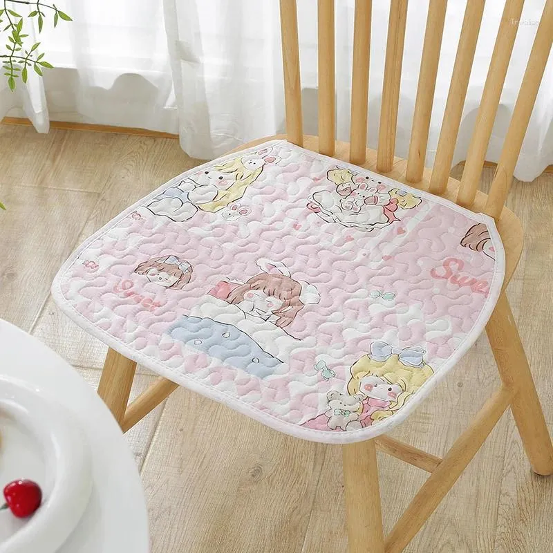 Sacs de rangement chaise de salle à manger coussin mince coton en coton respirant étudiant à cheval en forme de coton pad home décor