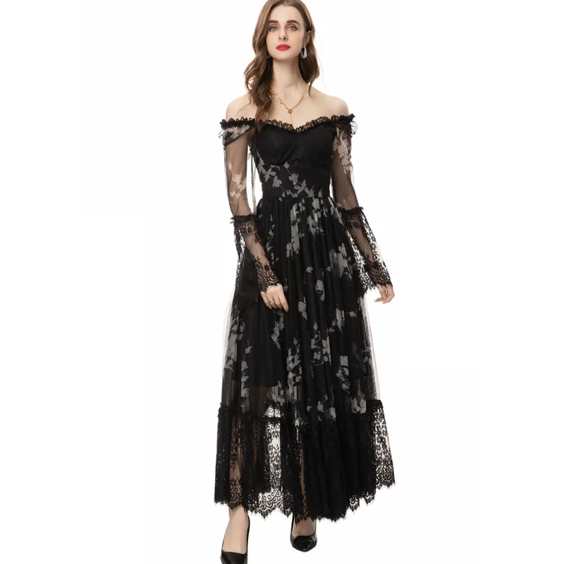 chinese dress ladies Long Formal A Line Evening Prom Dress main image 1