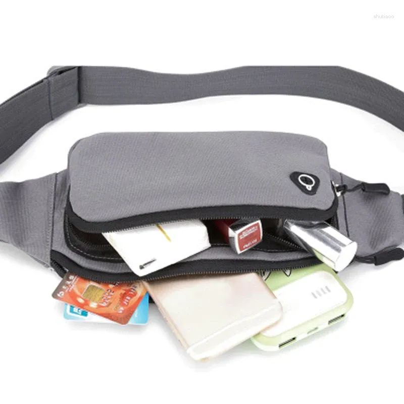 Bel çantaları unisex cep telefonu çantası çapraz gövde göğüs koşu fitness spor fanny paketi açık yürüyüş dağcılık boş zaman