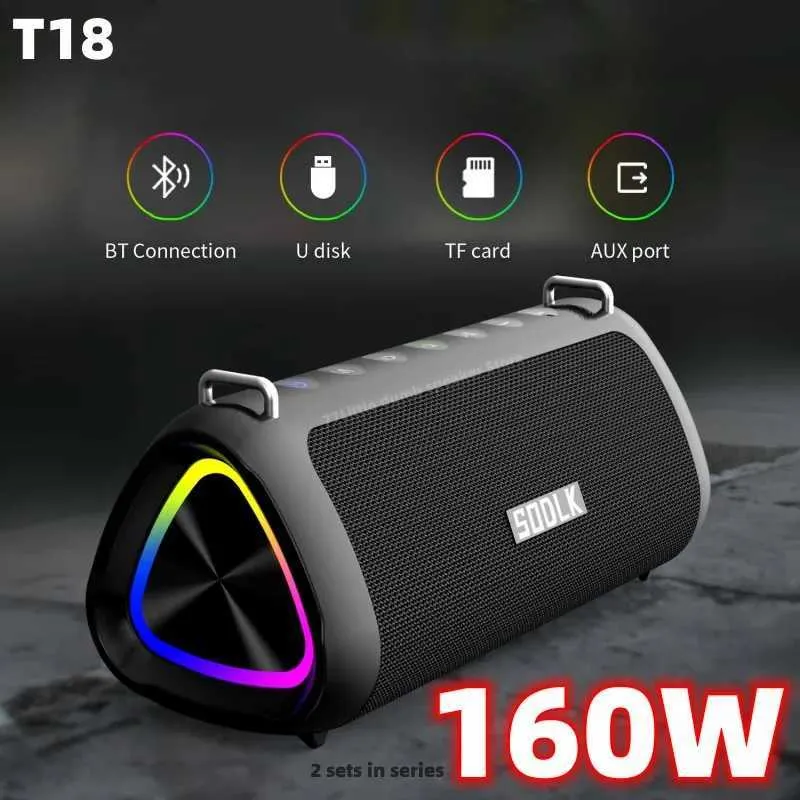 Haut-parleurs portables en haut-parleur Bluetooth SoundCore IPX7 Bluetooth étanche Bluetooth adapté à PC BOOMBox Subwoofer Music Box avec TFUSB J240505