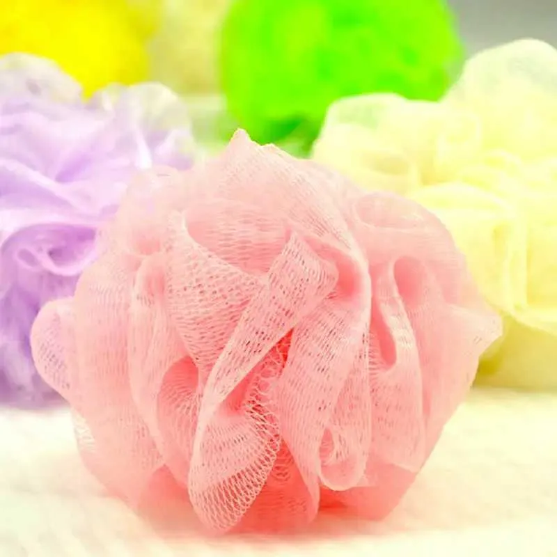 Outils de bain accessoires de douche de salle de bain colorée gel bulle exfoliant éponge mate tennis couleur soft aléatoire Q240430