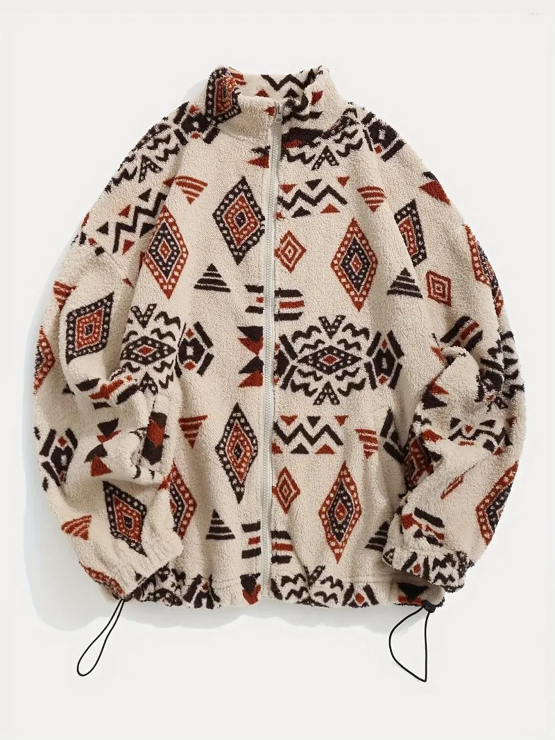 Frauenjacken Frau Aztec National Printing Ultra-Feiner Österreichischer Fleece-Jacke Reißverschluss Lady